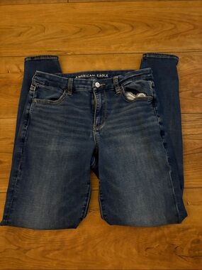 American Eagle Outfitters Women's Medium Dark Blue Skinny Jeans